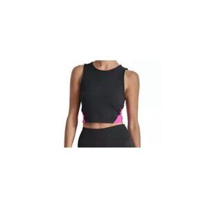 DKNY SPORT Women's Balance Compression Color Blocked Cropped Tank Top NEW